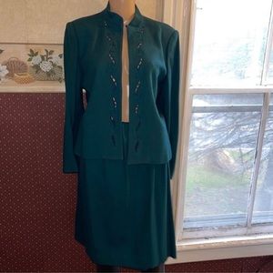 Petite Wool Skirt Set